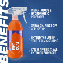 Gyeon spray nozzle close-up demonstrating controlled dosing for precise application