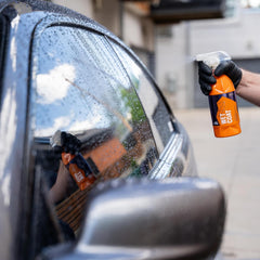 GYEON wet coat spray nozzle closeup indicating controlled application