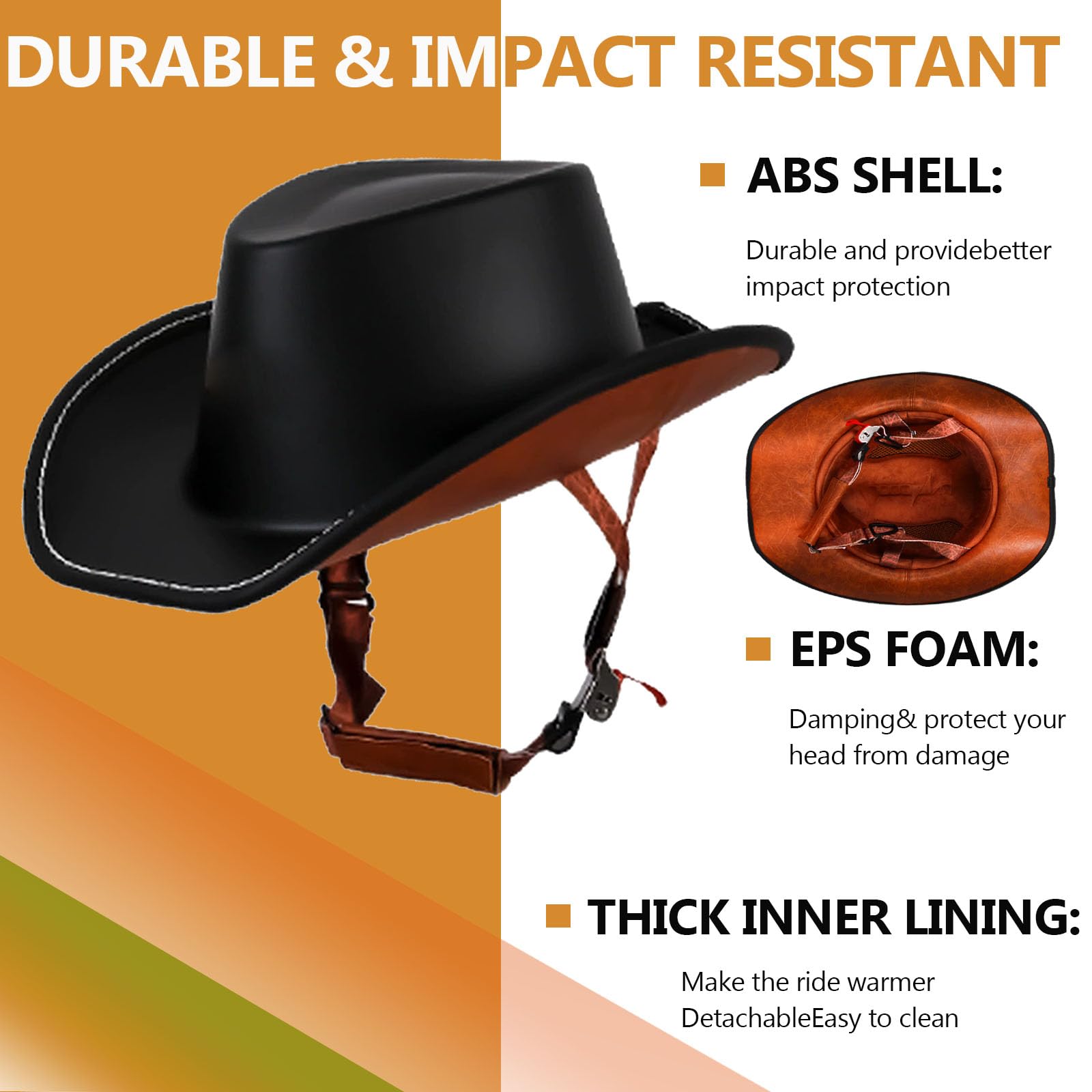 GYLRFAN top view emphasizing cowboy-hat silhouette and stylish road-legal design benefits