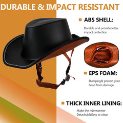 GYLRFAN top view emphasizing cowboy-hat silhouette and stylish road-legal design benefits