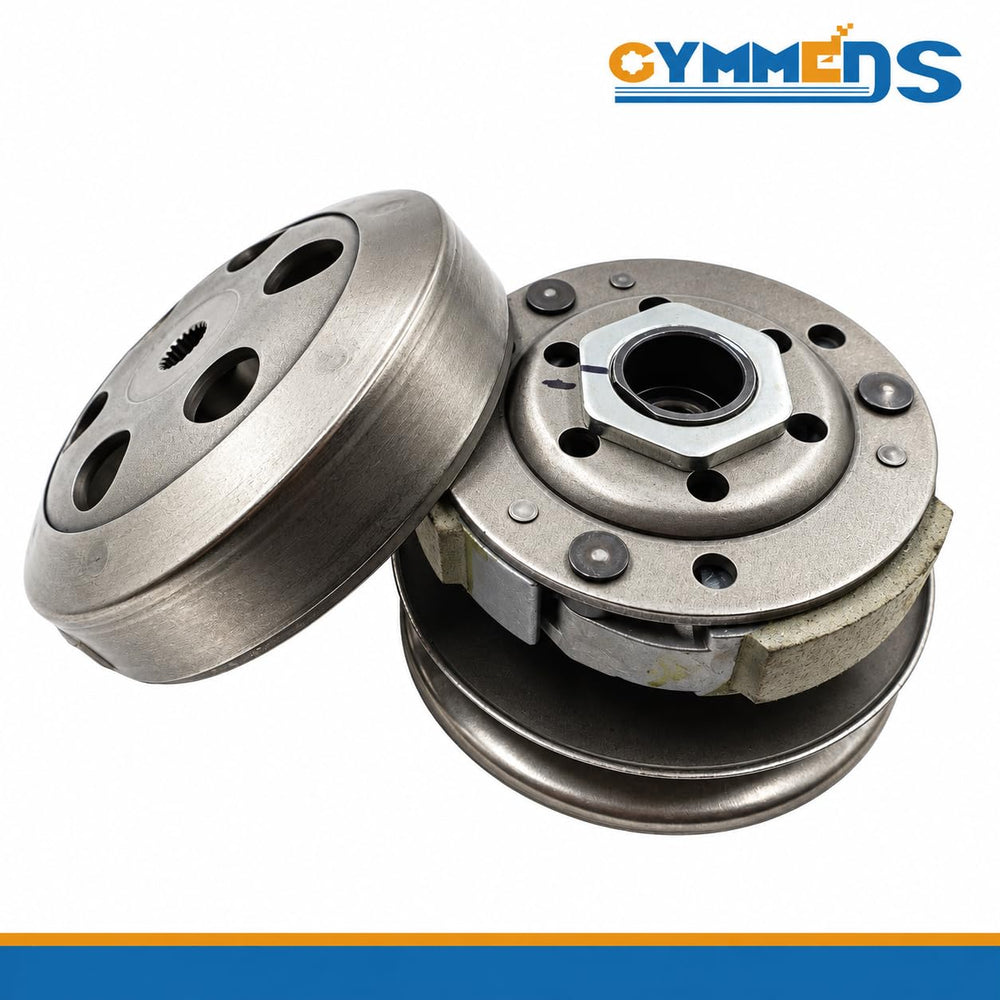 GYMMEDS clutch bell detail with 22-spline and diameter markings for fit confirmation
