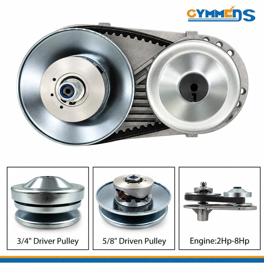 GYMMEDS close-up of driver pulleys illustrating solid construction and easy fit benefit