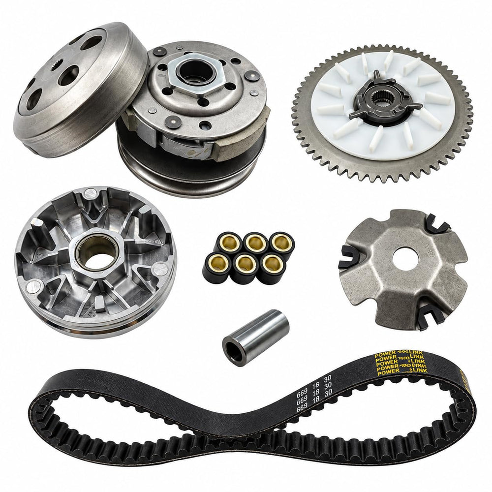 GYMMEDS front view of complete clutch kit showing all included parts and easy replacement