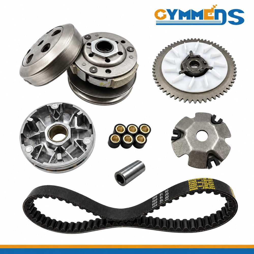 GYMMEDS clutch drum next to ruler showing scale and accurate dimensional fitment