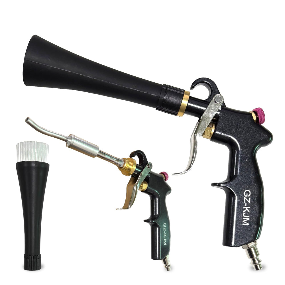 GZ-KJM front view of blow gun showing ergonomic grip and trigger benefit quick aiming