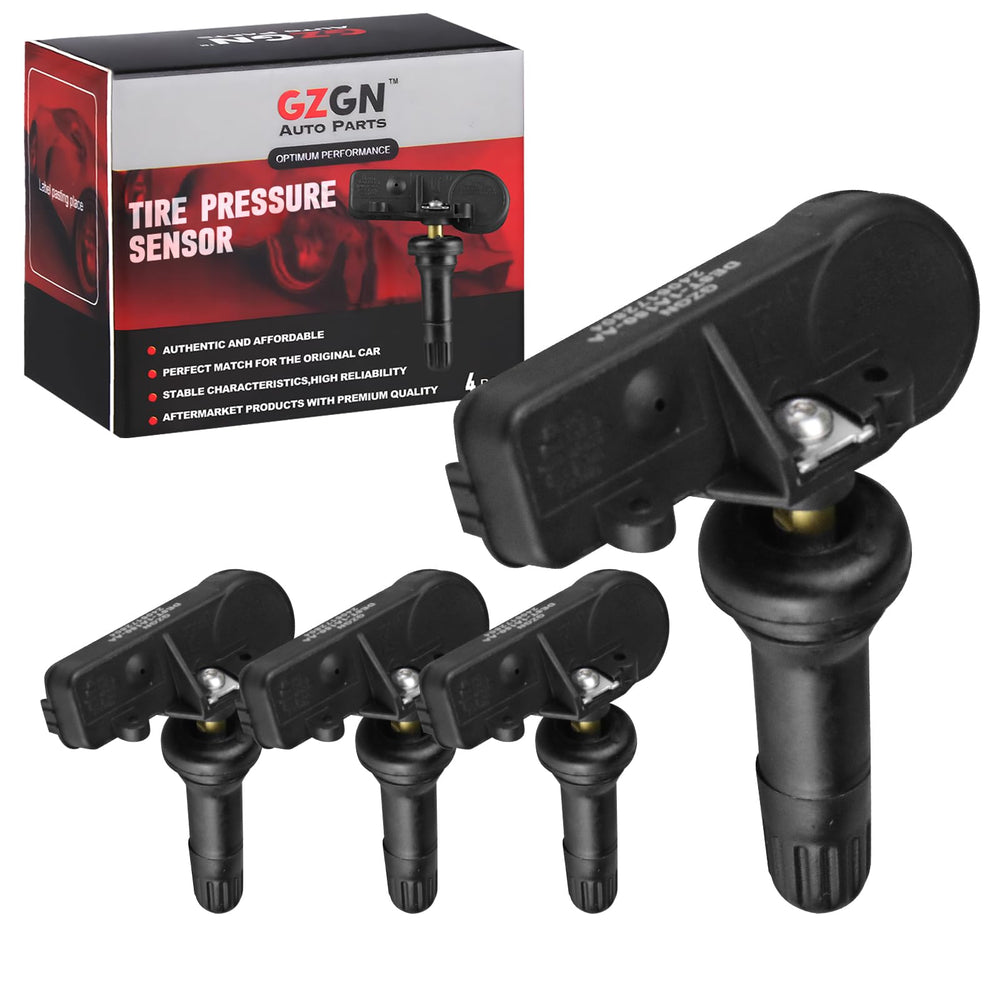 GZGN front packaging showing four TPMS sensors and benefits for easy replacement
