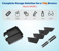 GZSH center console tray front view organizing essentials within reach
