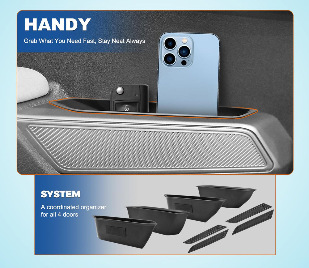 GZSH console tray holding phone keys and coins for quick access