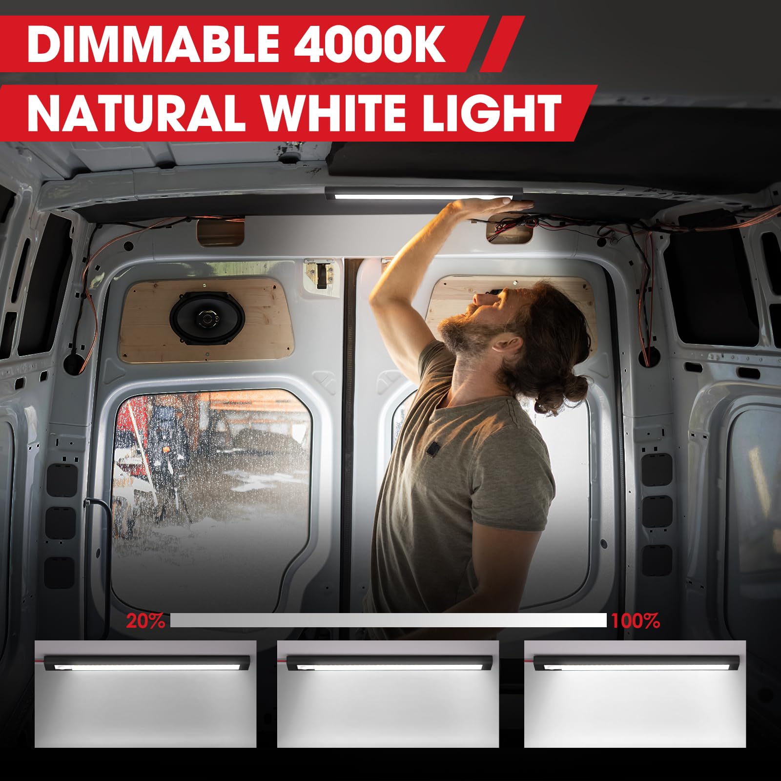 GZV mounted in trailer ceiling demonstrating improved interior visibility