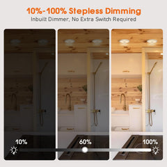 GZV ceiling-mounted puck light in RV highlighting bright task lighting