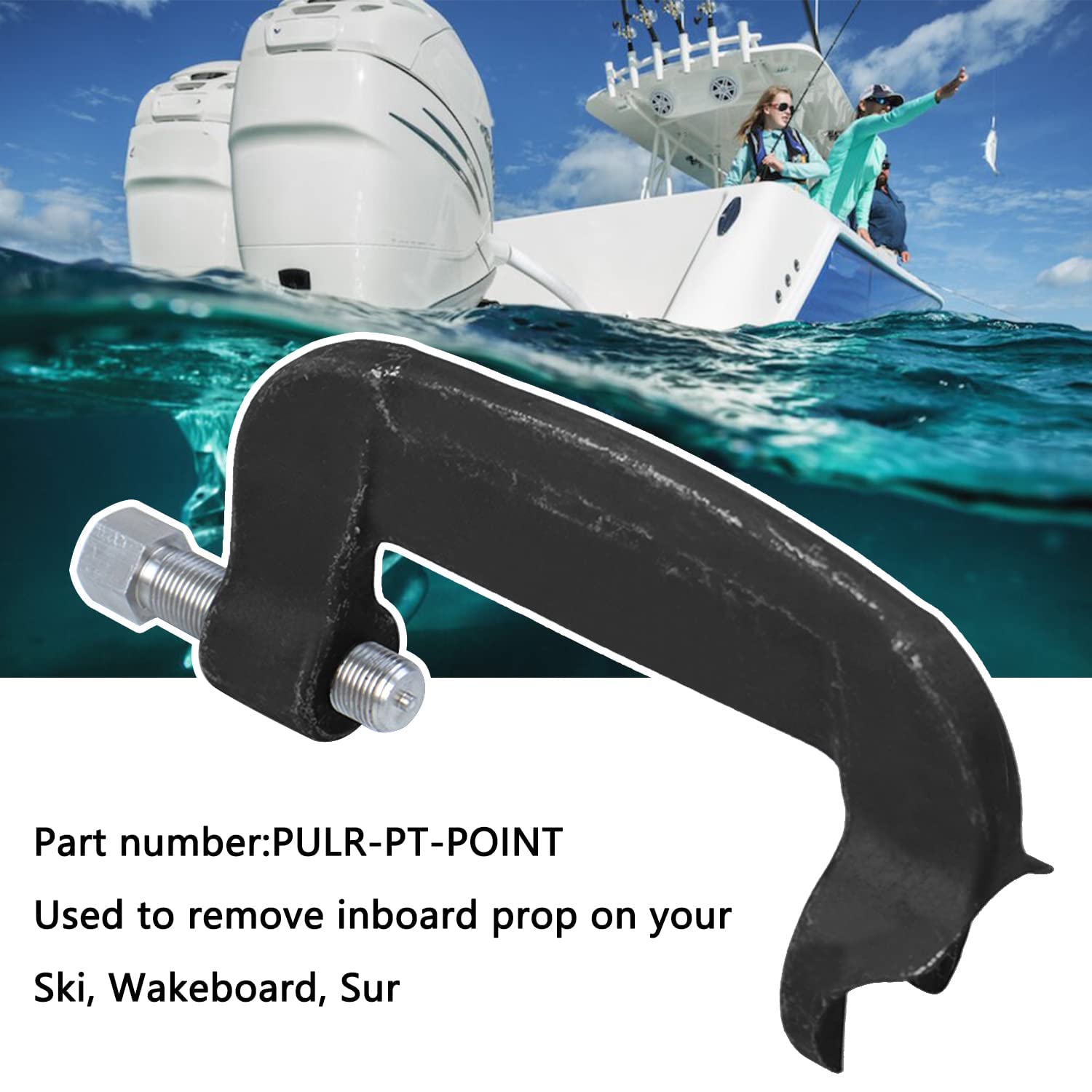GZZTORES prop puller beside ruler showing scale to confirm fit and sizing benefit