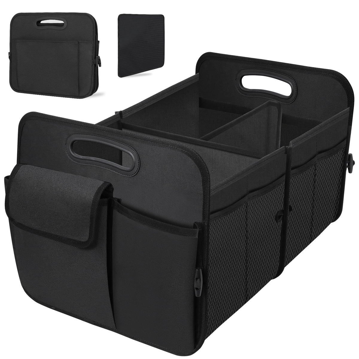 HABOPET front view showing full trunk organizer and compartments for quick identification
