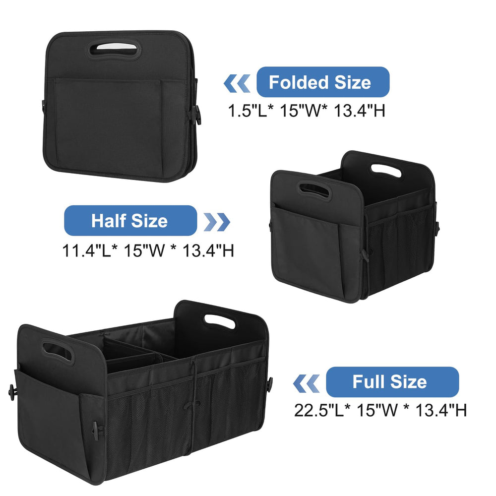 HABOPET next to water bottle for scale demonstrating the organizer's 72L capacity
