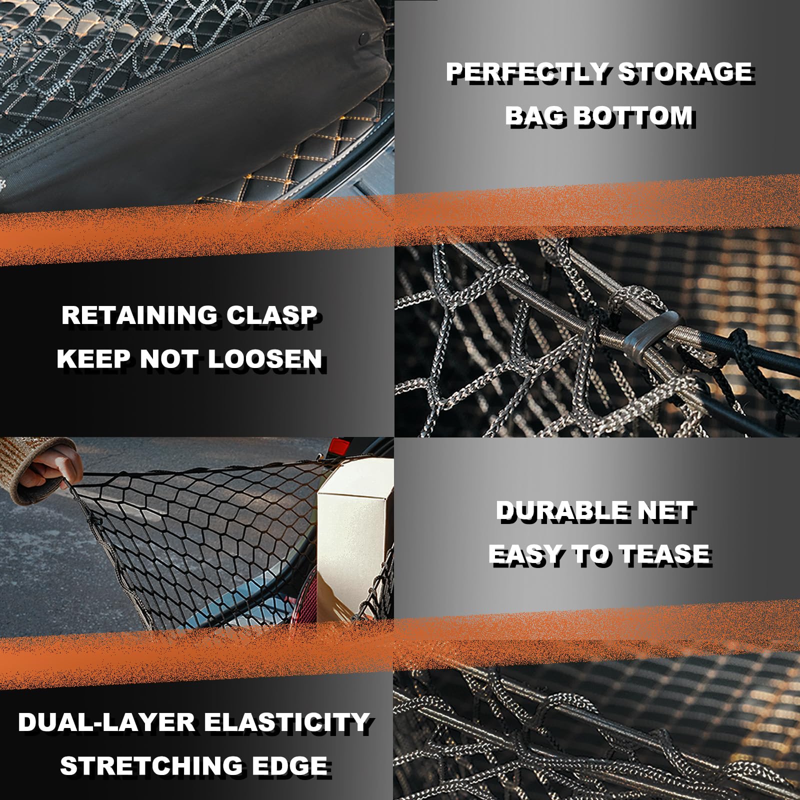 Hacyikee included hooks and straps for quick tool-free installation