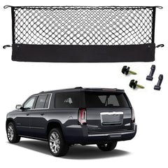 Hacyikee cargo net front packaging showing model compatibility and benefits