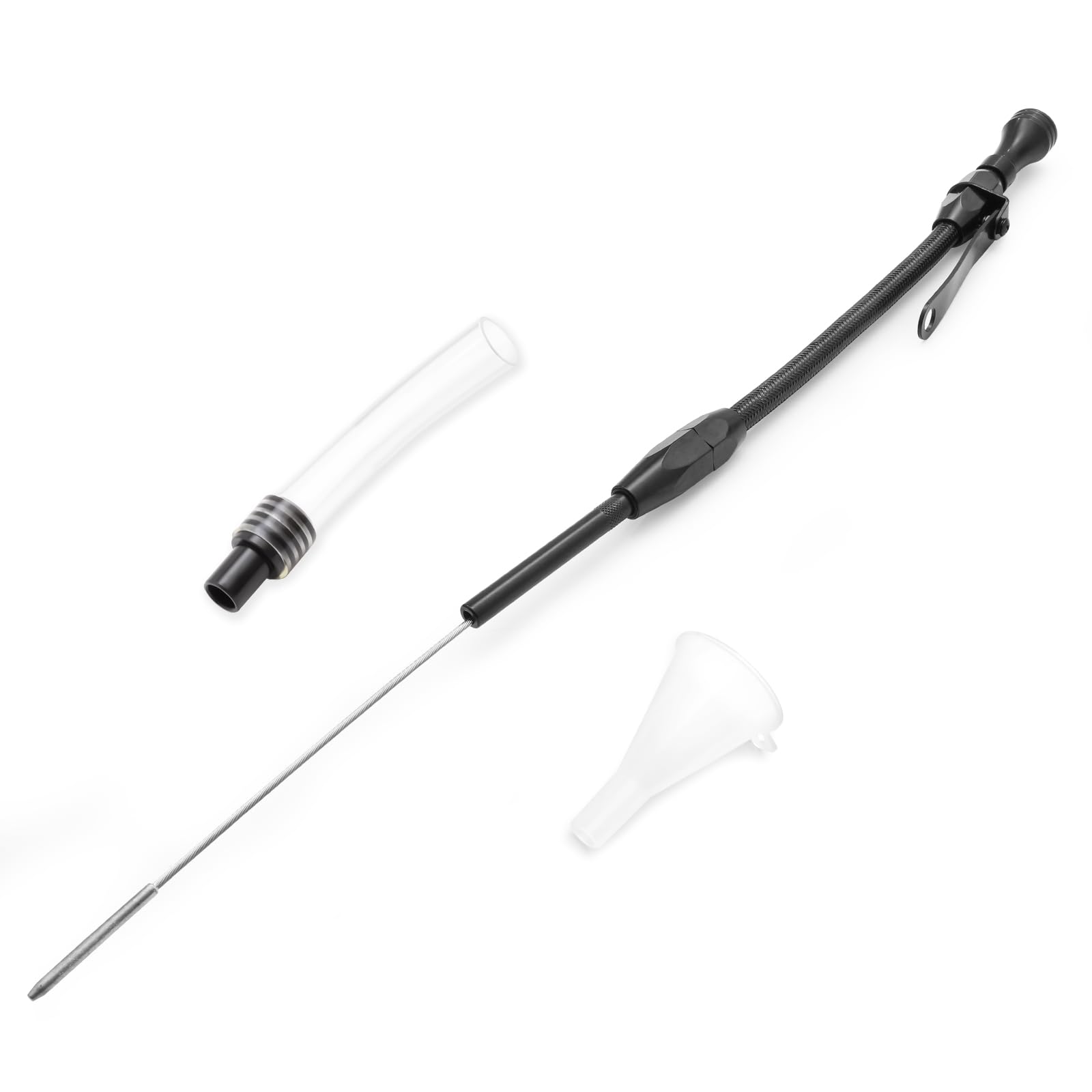 HAHAHA dipstick in a garage setting suggesting easy maintenance use
