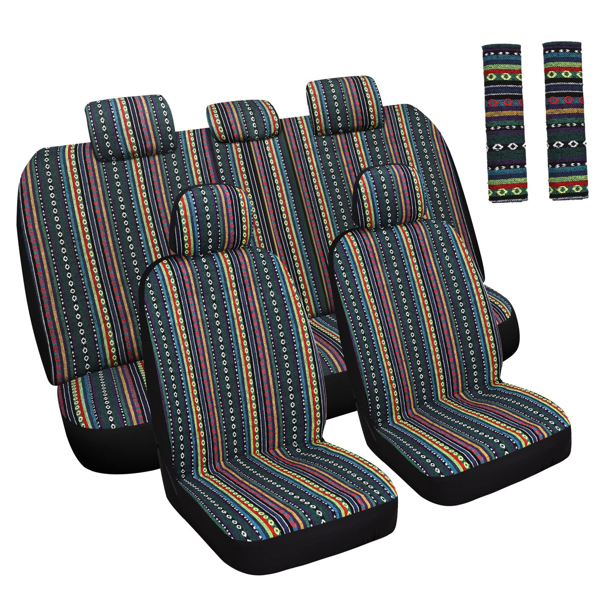 HAIYAOTIMES front seat cover installed showing protection and style