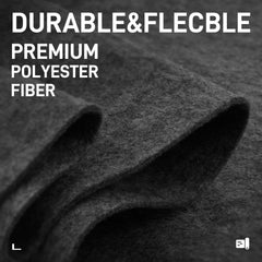 Halero close-up of polyester fiber texture demonstrating durability benefit