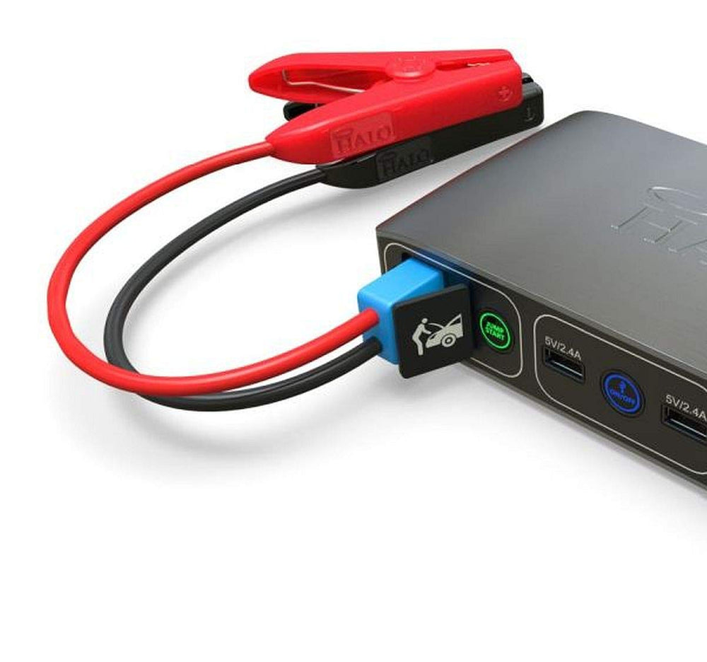 HALO bolt kit lifestyle in car trunk illustrating portability and quick roadside access