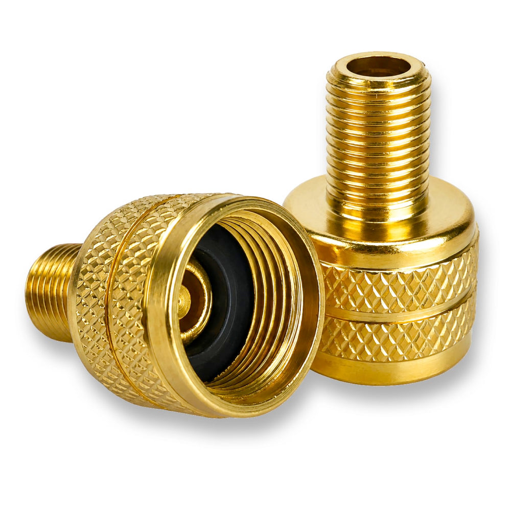 Haltec 8807N-4 mounted on a large-bore tire valve enabling standard tool use