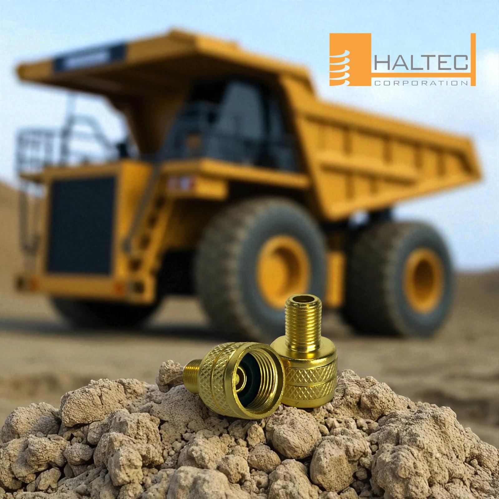 Haltec 8807N-4 close-up of threaded end showing precise threads and durability