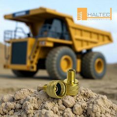 Haltec 8807N-4 close-up of threaded end showing precise threads and durability