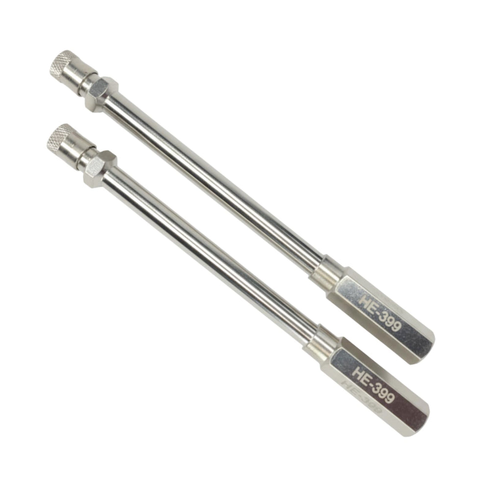 Haltec beside ruler illustrating 4.25 inch reach for deep rims