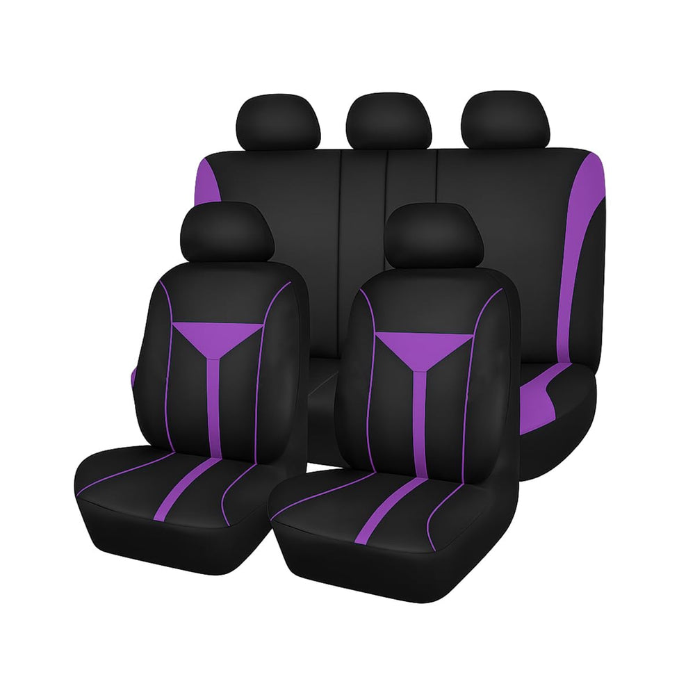 HAMOJUF front seat cover purple showing full protection and upgraded look