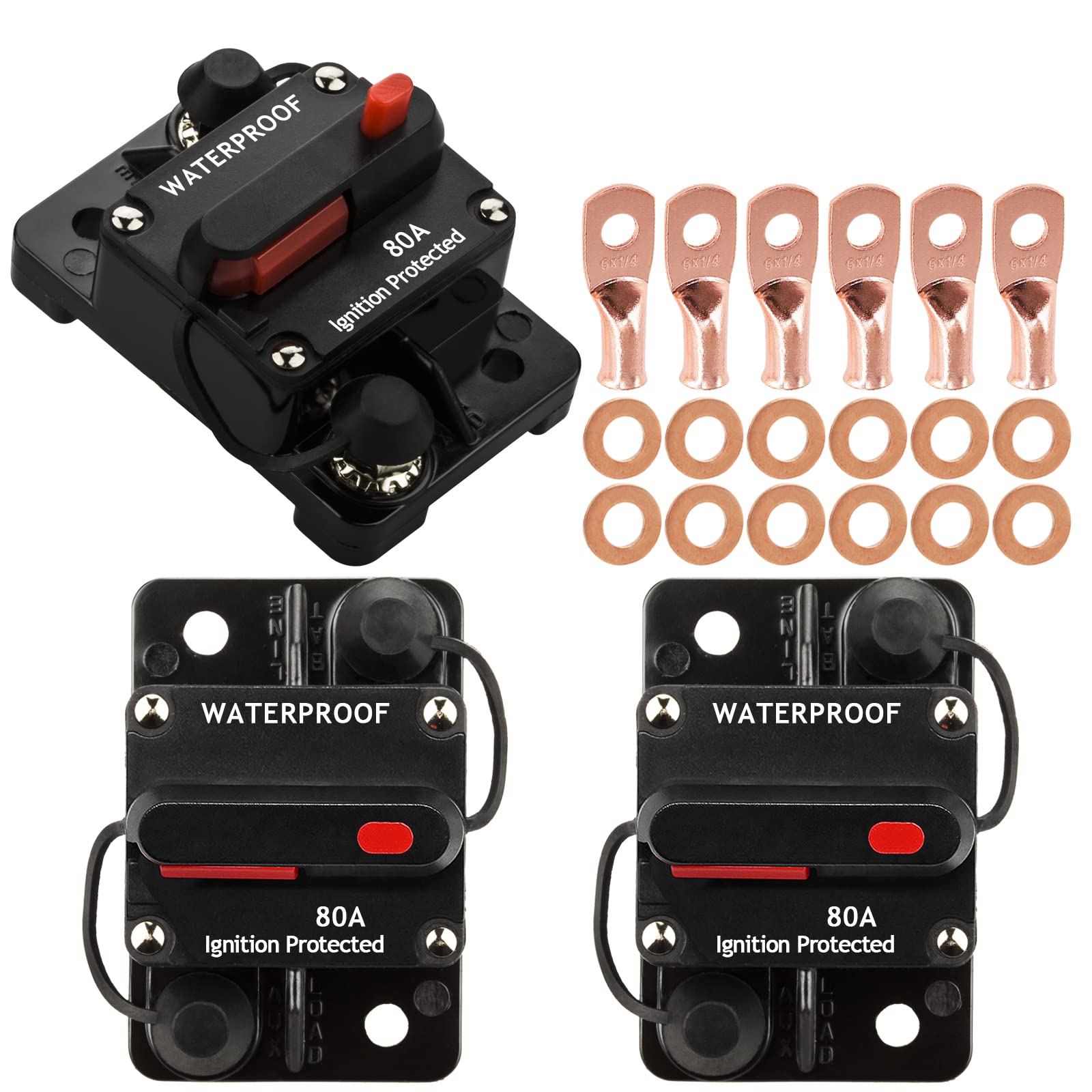 Hamolar front view pack showing three breakers and benefits of ready spares