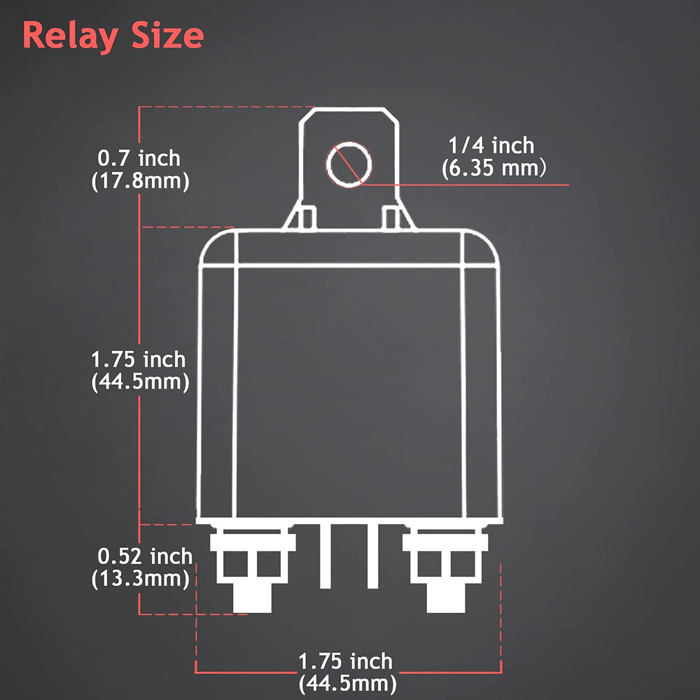 Hamolar relay top label showing specs and ratings for quick verification and safe selection