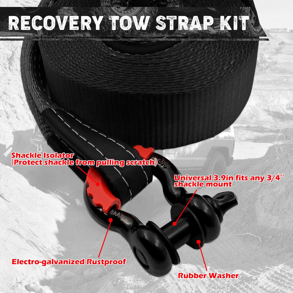 Handfly kit in use during truck recovery demonstrating safe rigging