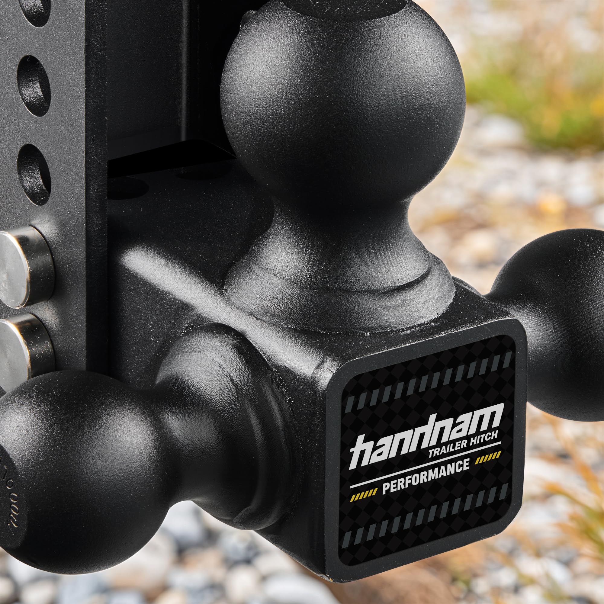Handnam side profile showing 6-inch drop rise adjustment for precise leveling