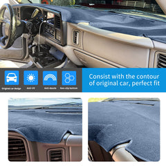 HanLanKa installed on Silverado dashboard demonstrating reduced windshield glare