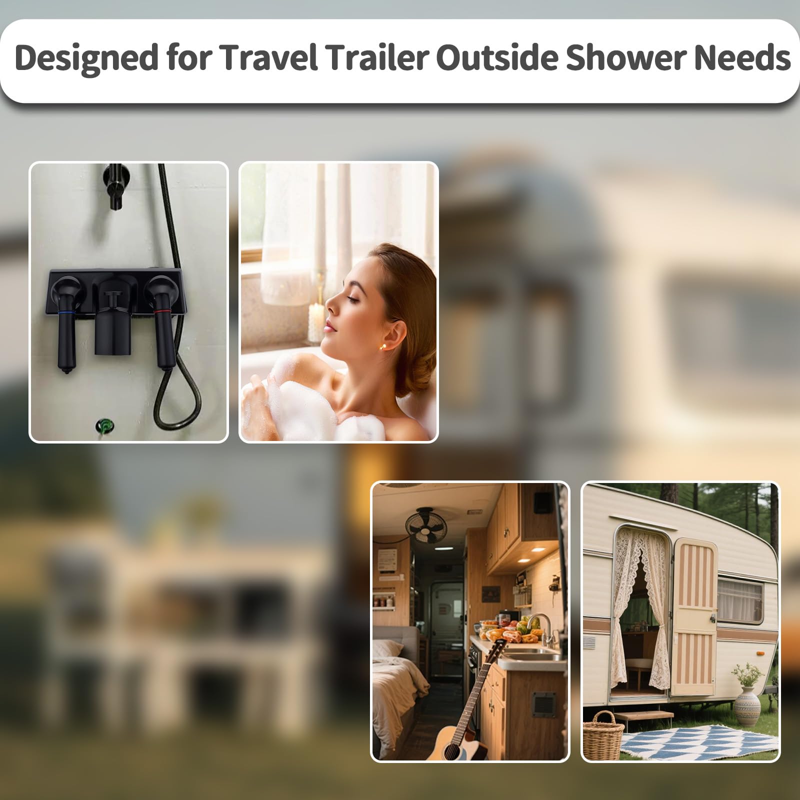 hansengroe installed in RV bathroom demonstrating space-saving replacement benefit