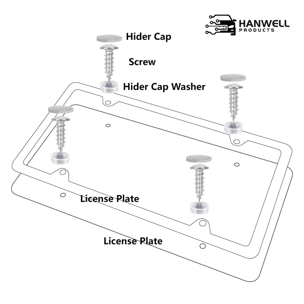 Hanwell Products frame on a parked car showing stylish upgrade and durable construction