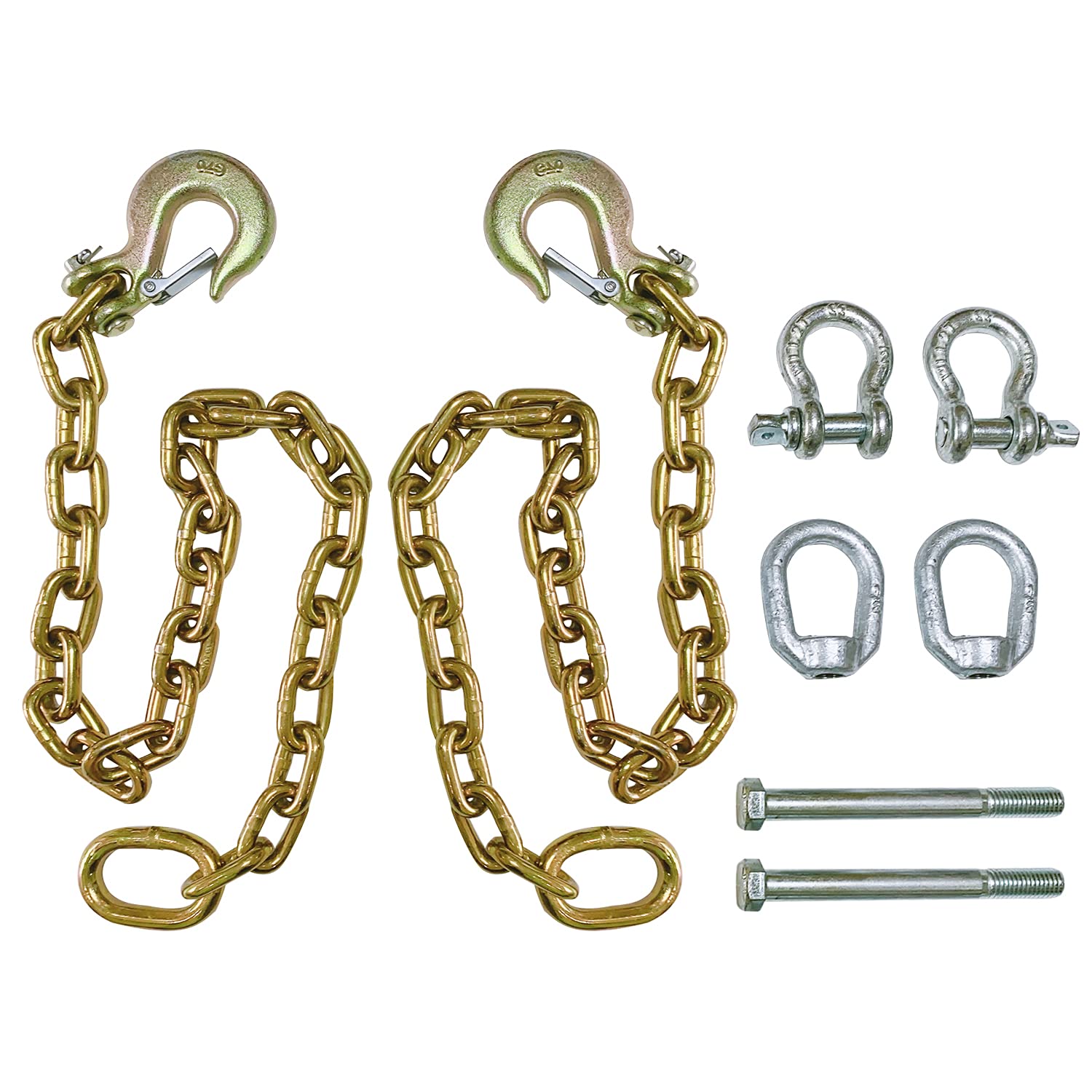HAOIOPM front packaging showing complete safety chain kit and included hardware for quick install