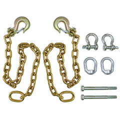 HAOIOPM front packaging showing complete safety chain kit and included hardware for quick install