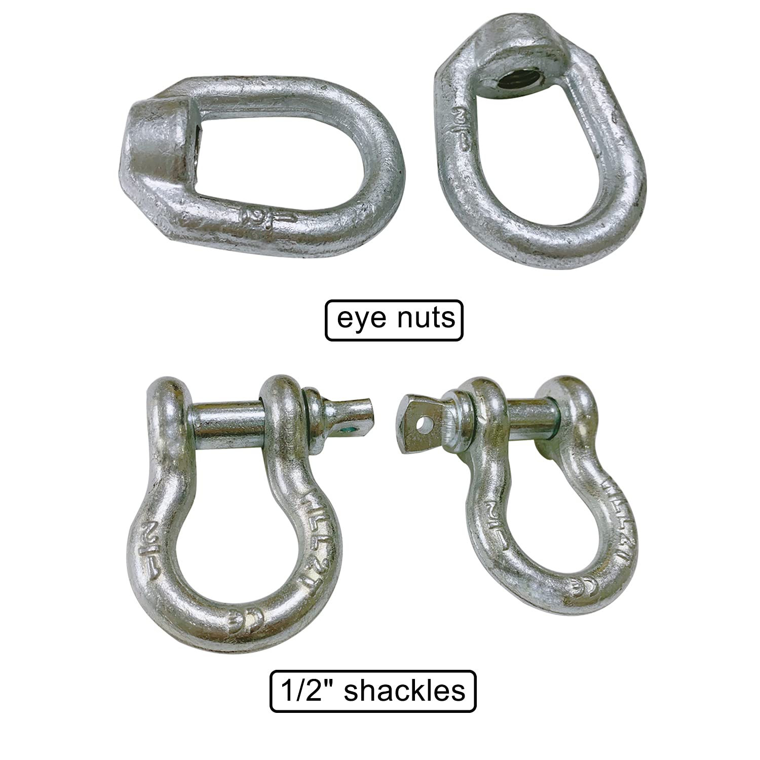 HAOIOPM chains installed on a gooseneck trailer during highway travel illustrating secure towing