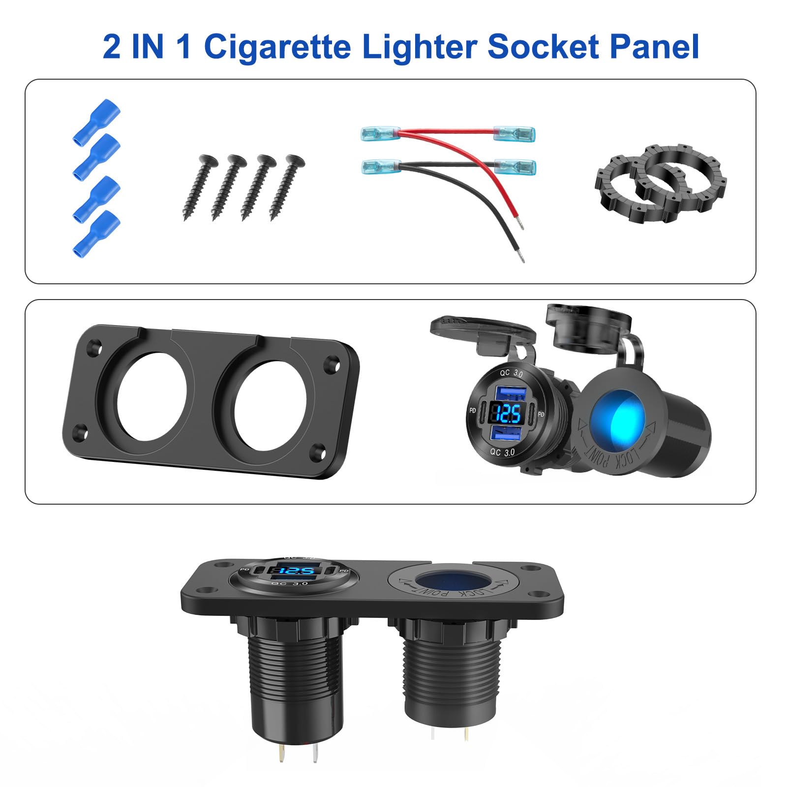Hapytrip installed in boat console providing organized charging and durability