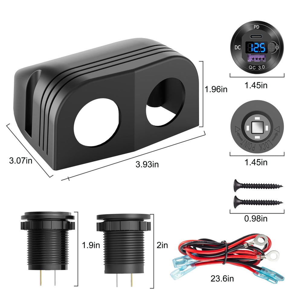 Hapytrip installation kit with screws and cables for fast DIY setup