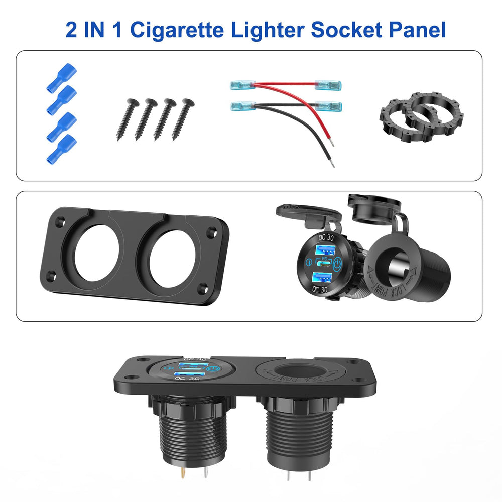 Hapytrip kit installation components laid out for easy DIY setup and secure mounting