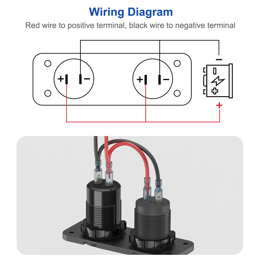 Hapytrip ports and switch detail demonstrating PD and dual QC quick charging