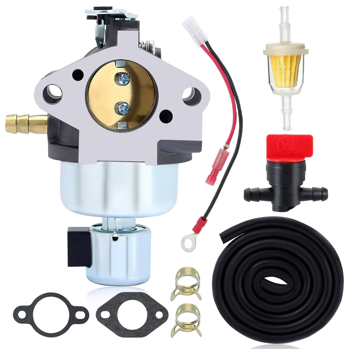 Harbot carburetor front view showing intake and mounting for easy replacement