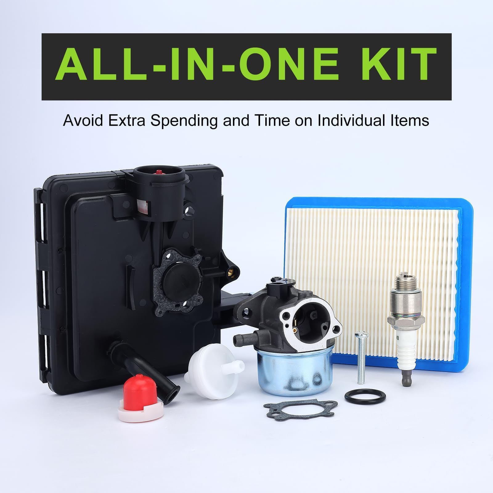 Harbot carburetor top primer bulb visible for quick starting aid