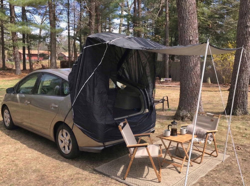 HASIKA interior with two people inside showing comfortable sheltered space