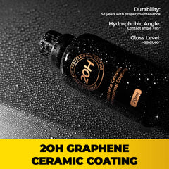 Hatinix label close-up highlighting graphene ceramic details and ingredient clarity benefit