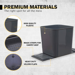 HAUSSIMPLE Magic Strip attachment on carpeted mat providing secure hold