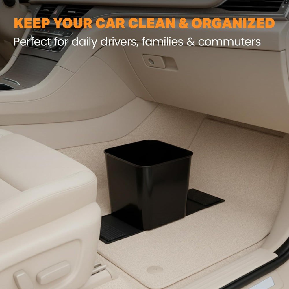 HAUSSIMPLE in trunk demonstrating small-waste storage during errands and trips