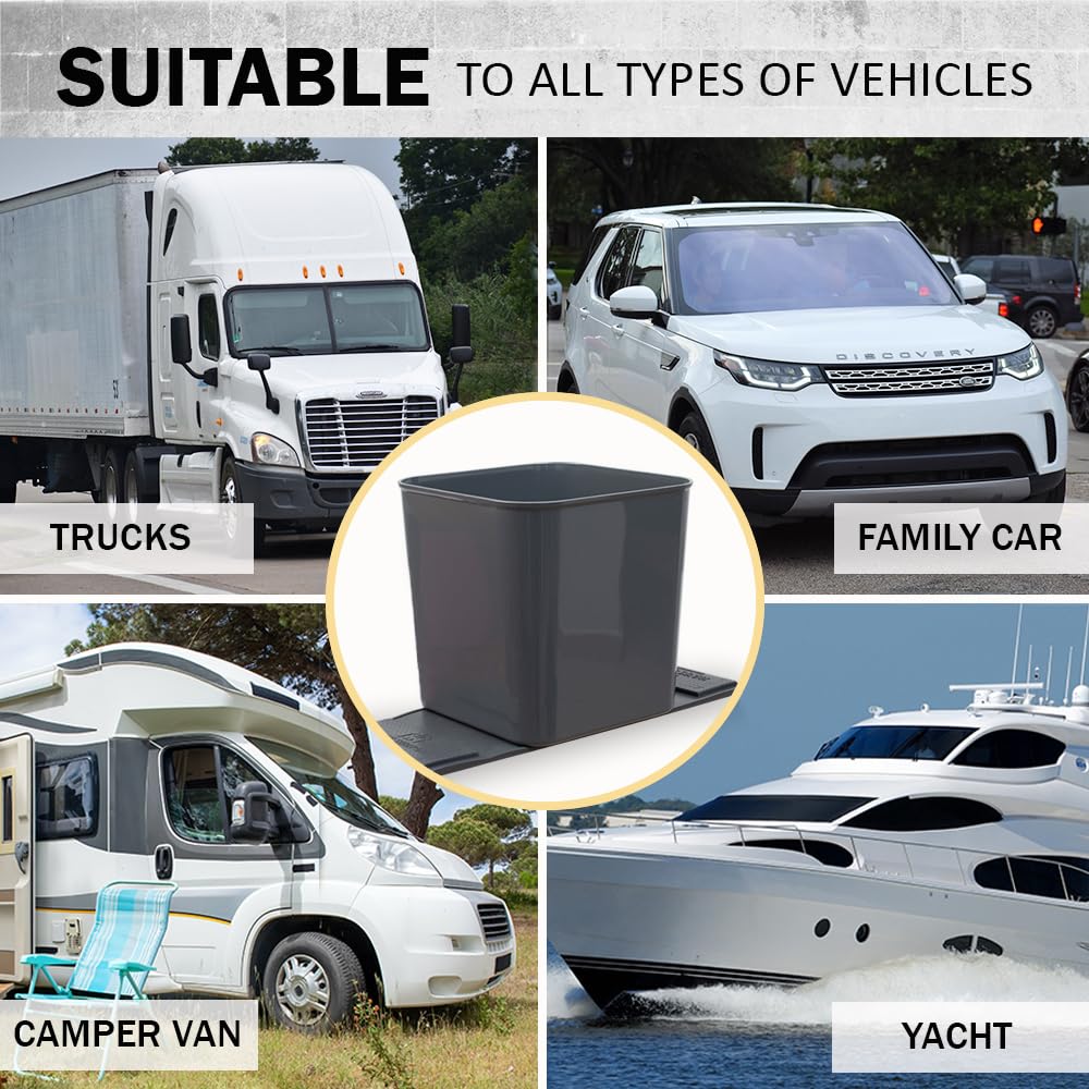 HAUSSIMPLE placed in trunk offering compact waste storage for longer trips