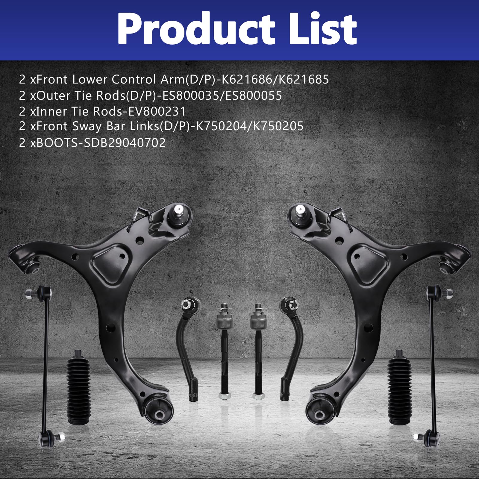 HAWK BROTHER control arm size comparison for correct replacement and fitment